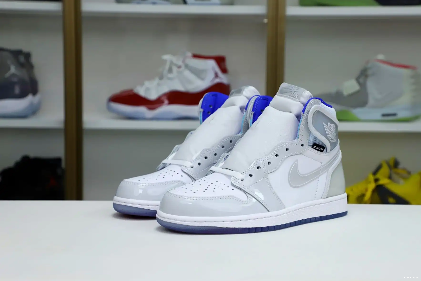 1 ZOOM JORDAN HIGH AIR Kimikick BLUE' 'RACER 0526